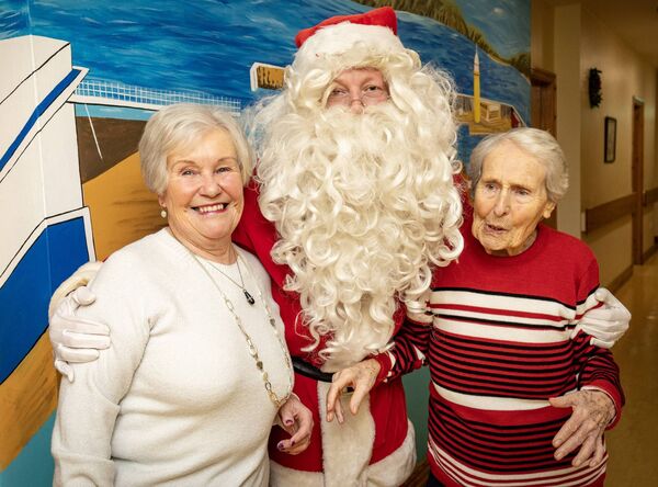 Santa paid a visit to Killure Bridge Nursing Home for their annual Christmas Party. Photo: Joe Evans