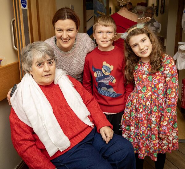 Santa paid a visit to Killure Bridge Nursing Home for their annual Christmas Party. Photo: Joe Evans