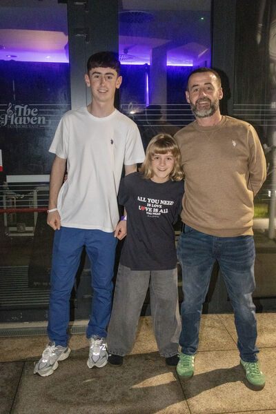  Noah, Toby and Neil, at the Moncrieff gig 'Maybe It's Home' at the Haven Hotel, Dunmore East. Photo: Joe Evans