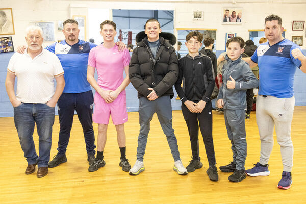  The Reilly family supported the St. Paul's Boxing Club tournament in aid of the 'Be a Little Star' Christmas Appeal. Photo: Joe Evans