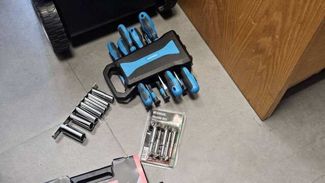 <p>Tools recovered in Grace Dieu. Picture by An Garda Síochána Waterford on Facebook.</p>