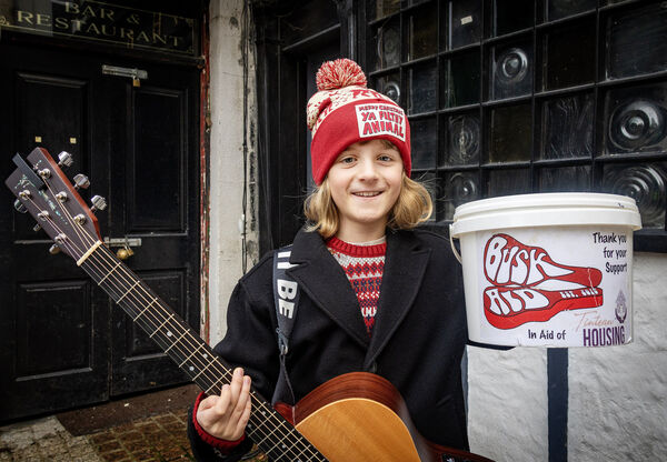  Toby, supporting Busk Aid during Winterval. Photo: Joe Evans