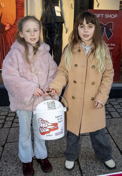  Tess and Clara, supporting Busk Aid during Winterval. Photo: Joe Evans