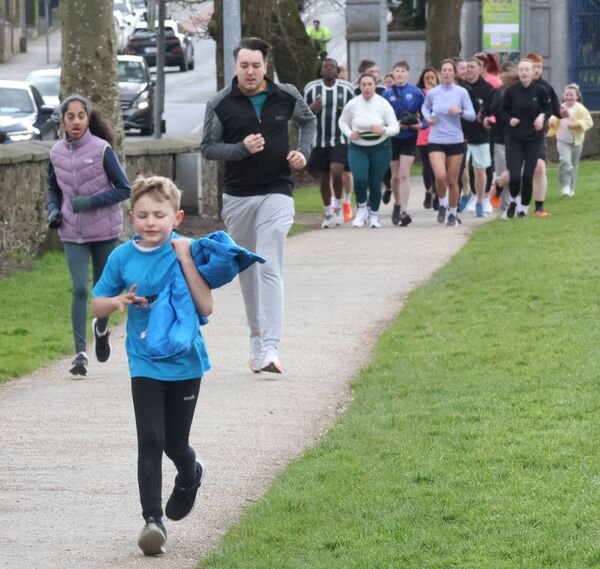 Took part in the Get Better Running, Get Social Sunday's in the Peoples Park, hosted by Graham Dowling and Chris Connolly. Photo: Joe Evans