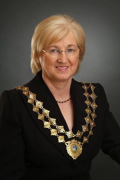 The late Kathleen Fitzgerald, photographed during her term as President of Waterford Chamber.	 Photo: Terry Murphy