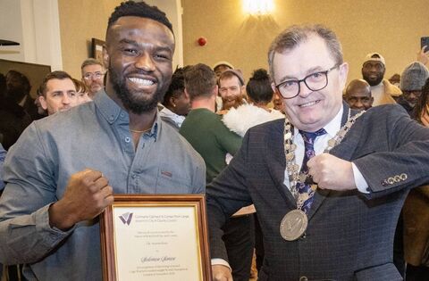 Watch: MMA fighter Solomon Simon speaks about his Waterford mayoral reception - News - Waterford News & Star