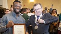 Watch: MMA fighter Solomon Simon speaks about his Waterford mayoral reception