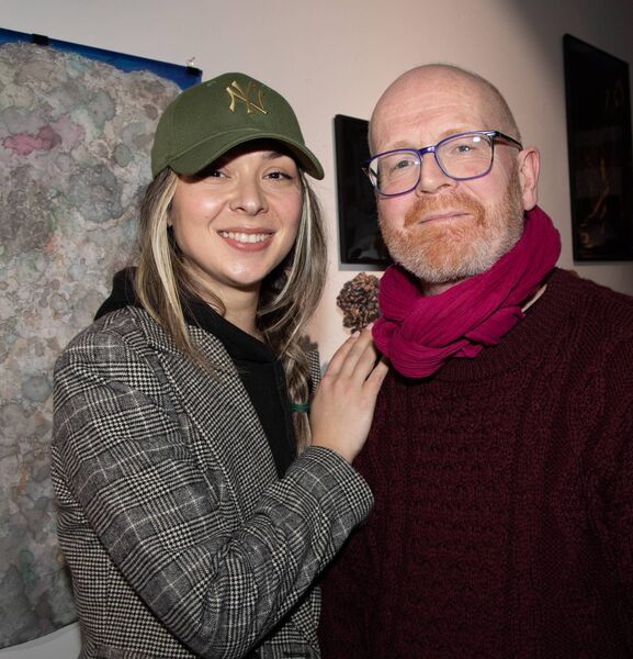 Attending were Ancuta Musina and Charles Jacob. Photo: John Power