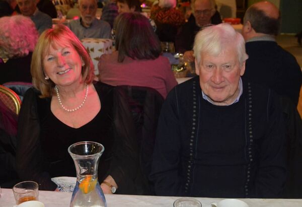 Marie and Billy Fleming,at the Kill Community Complimentary Christmas Meal Event, funded by the Community Centre Committee.  