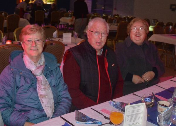 Gemma Donovan, John and Minnie McGrath, at the Kill Community Complimentary Christmas Meal Event, funded by the Community Centre Committee.  