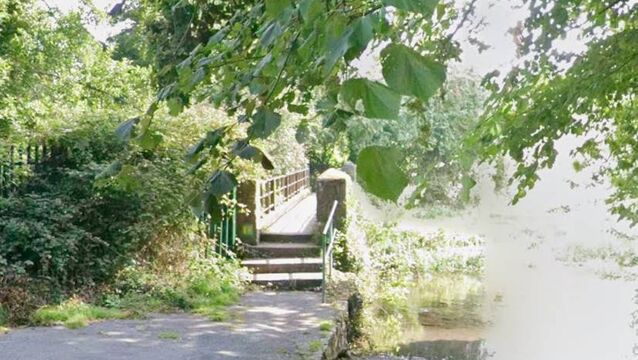 <p>The pedestrian bridge at Kilonerry. Photo: KCLR</p>