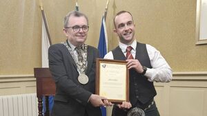 WATCH: Waterford mayor hosts reception in honor of All-Ireland pipe champion's phenomenal year