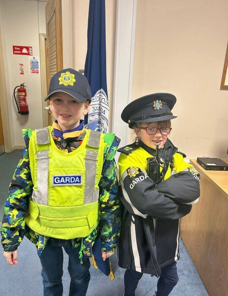 The 19th/29th St Mary’s Ballygunner Beavers visited Waterford Garda Station. Pic: An Garda Síochána Waterford FB