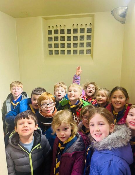 The 19th/29th St Mary’s Ballygunner Beavers visited Waterford Garda Station. Pic: An Garda Síochána Waterford FB