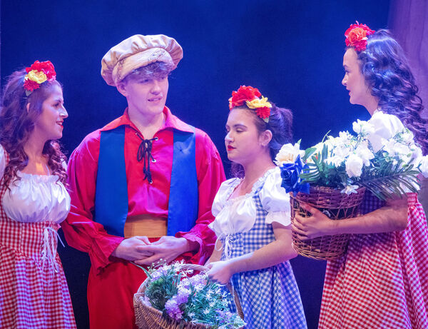 A scene from Waterford Panto Society's 40th anniversary production Cinderella.