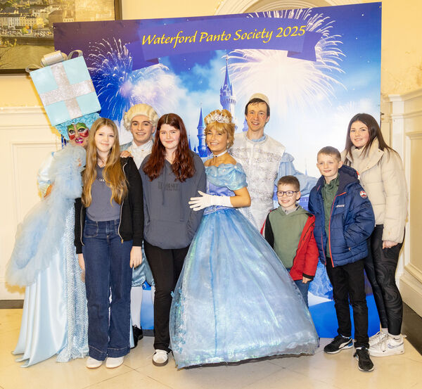  Members of the Murphy and McGrath family with Cinderella cast members.