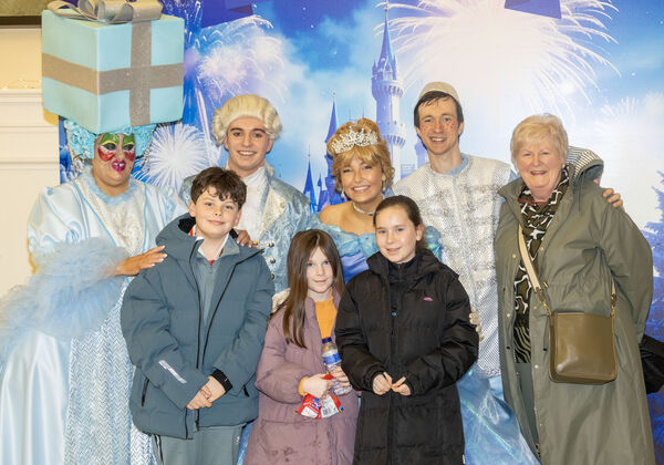  Members of the Collins and Power family with Cinderella cast members.