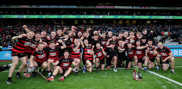 Ballygunner celebrate their AIB GAA All-Ireland Club Senior Hurling Championship Final win at Croke Park. Photo: INPHO/James Crombie
