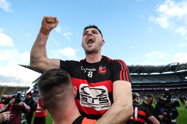 Ballygunner’s Conor Sheahan celebrates after the game. Photo INPHO/James Crombie