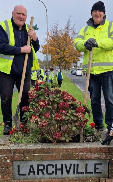 Cllr John Hearne and John Burns.