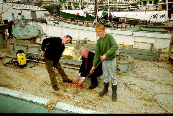  Minister of State at the Depratment of the Marine, Hugh Byrne, pictured at the launch of the Clean Harbour Initiative for Dunmore East back in 2000.