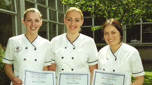 <p> Pictured at the CTI Parnell Street, for the 2000 Student of the Year Awards, are Beauty Therapy students, Vanessa Casey, Louise O'Keeffe and Annette O'Neill.</p>
