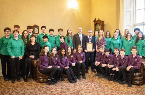 WATCH: SETU Youth Choir receives Mayoral reception in Waterford's City Hall