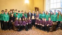 WATCH: SETU Youth Choir receives Mayoral reception in Waterford's City Hall