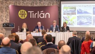 <p>Pictured L-R at the recent Tirlán Business and Market Outlook Meeting Series are: Ailish Byrne - Director of Agribusiness; Seán Molloy – CEO; John Murphy -Tirlán Chairperson; and Aoife Murphy, Chief Ingredients Officer. Photographer: Noel Browne</p>