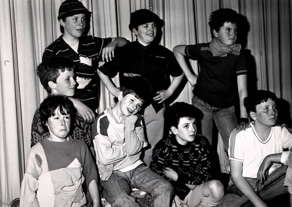 The Poor Boys from the Edmund Rice Musical back in 1989, included were, John Power, Anthony Walker, John Cummins, Keith Maher and Trevor Stone