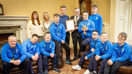 Waterford FC Down Syndrome Futsal Team honoured at Mayor's Office