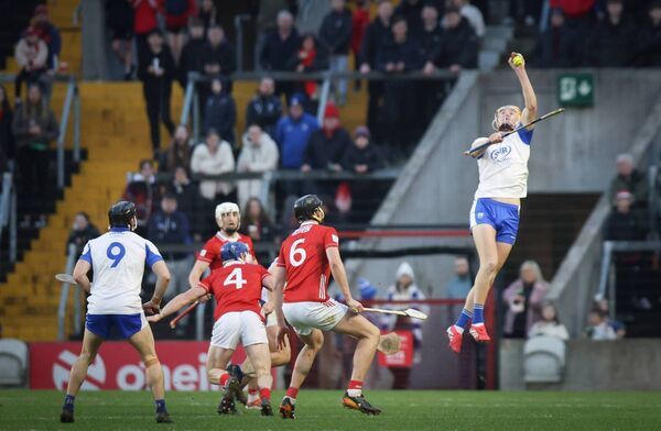 Waterford's Sean Walsh makes this incredible catch against Cork in their league clash on Leeside. 