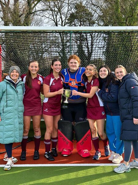 Ms. Judy O’Gorman, Sixth Year students Jody Whelan, Míde McCuskar, Kate Galvin, Orla Swift, Ms. Zoe McCormack and Ms. Laura Harty