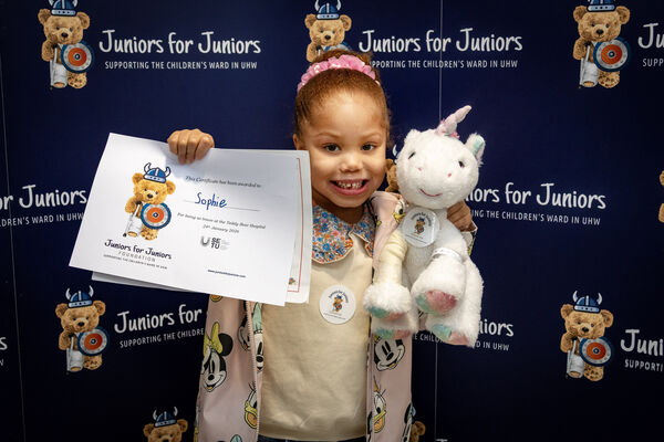 Romina, at the Juniors for Juniors, Teddy Bear Hospital. Photo: Joe Evans Romina, at the Juniors for Juniors, Teddy Bear Hospital. Photo: Joe Evans