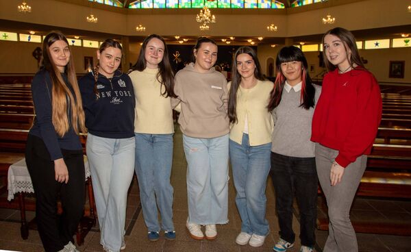 Helping with the event were Larena Bacaoanu, Milica Stojanovic, Aisling Phelan, Eve Hennessy, Hannah Power, Cherry Liu and Mia Griffin. Photo: John Power