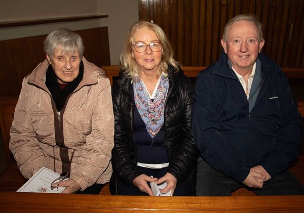 Attending were Stella McEnery, Margaret Cullen and Michael Cullen. Photo John Power Attending were Stella McEnery, Margaret Cullen and Michael Cullen. Photo John Power