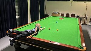 Two-year-old snooker prodigy secures two Guinness World Records for trick shots