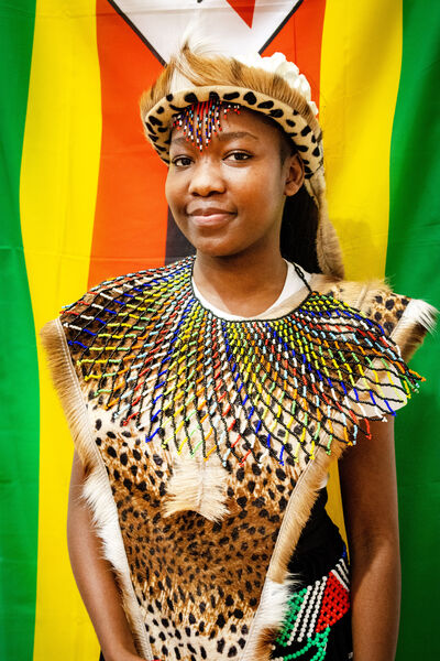 Pictured at the Zimbabwe table.