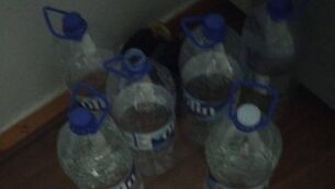 <p>The bottles that Ms Foley must bring to her friends and family to fill up.</p> <p>The bottles that Ms Foley must bring to her friends and family to fill up.</p>