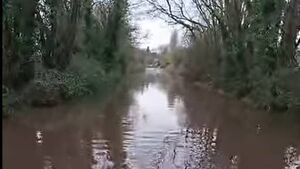 Serious floods on roads across Waterford