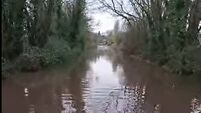 Serious floods on roads across Waterford