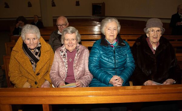 Attending were Alice Starmer, Sr. De. Lourde, Gabriel O'Rourke and Frances Tracey. Photo: John Power