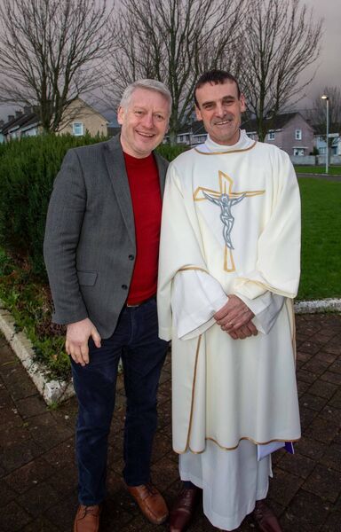 Rev. Deacon David Cooney with Cllr. Jason Murphy. Photo: John Power