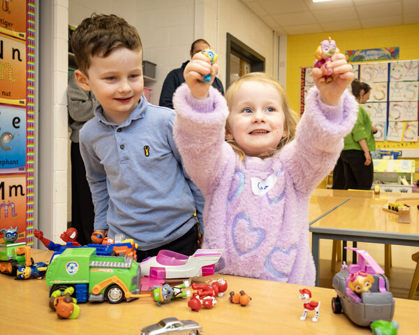  Cuinn and Cora, at Glór na Mara's open evening.
