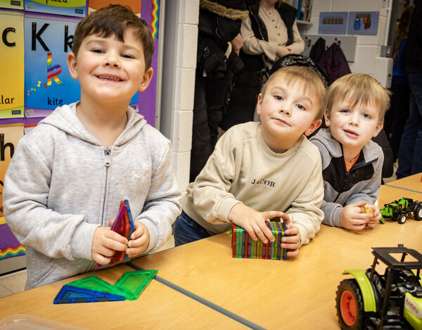  Jaxon, Jacob and Eoin, at Glór na Mara's open evening.