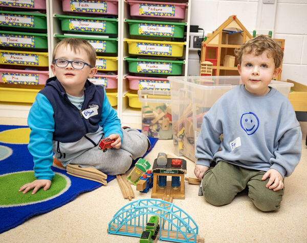  Darragh and Finn, at Glór na Mara's open evening.
