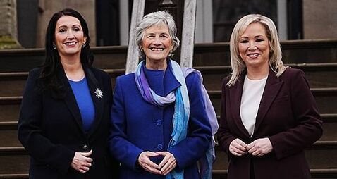 President Catherine Connolly arrives at Stormont for NI visit