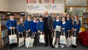 <p>NBI Chairman and RISE founder David McCourt has been visiting schools across the country to award cash grants to support the use of technology</p>