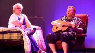 <p>Grace Howley and Matthew Phelan, in the Brothers of Charity production of Mamma Mia at the Theatre Royal. Photo: Joe Evans</p>