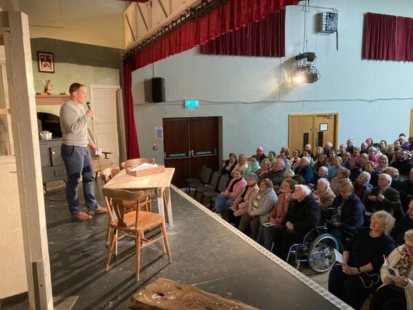 The performance of 'Da' was extremely well attended in Ballymacarbry Community Centre.